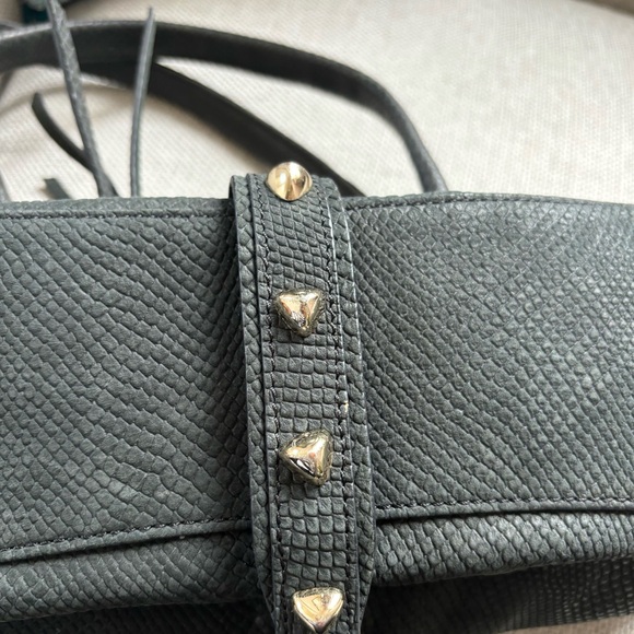 Botkier Trigger Suede Black Textured Handbag - Picture 6 of 6